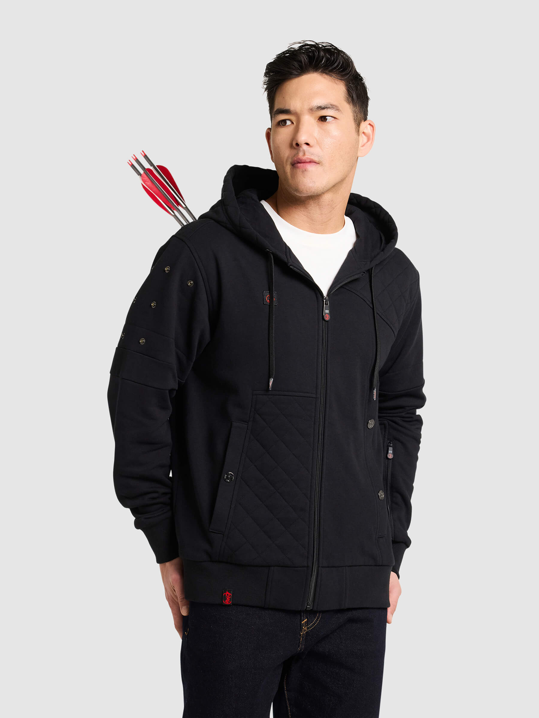 Archer Hoodie - Black - Patch Notes Apparel