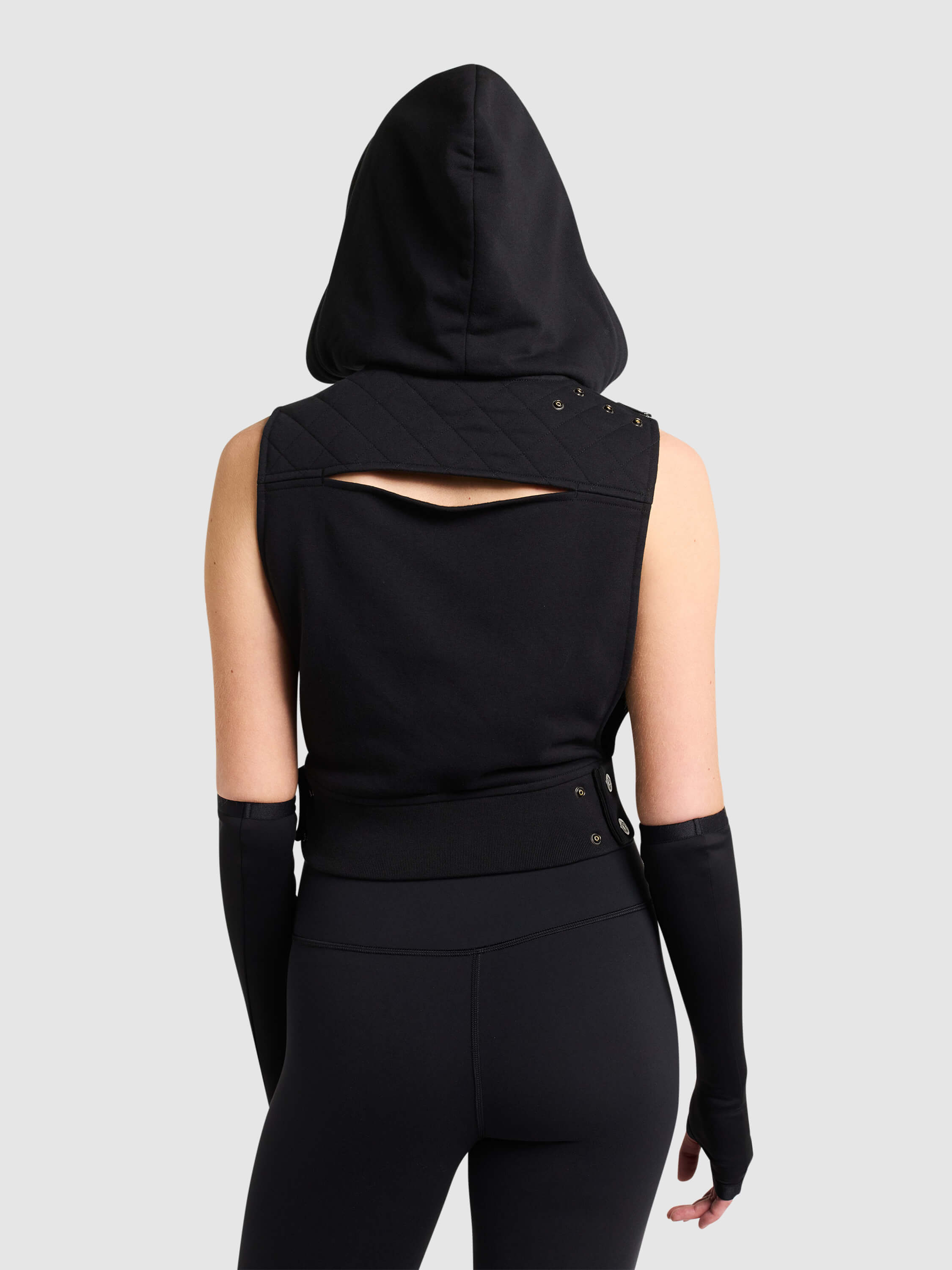 Martialist Sleeveless Hoodie - Black - Patch Notes Apparel