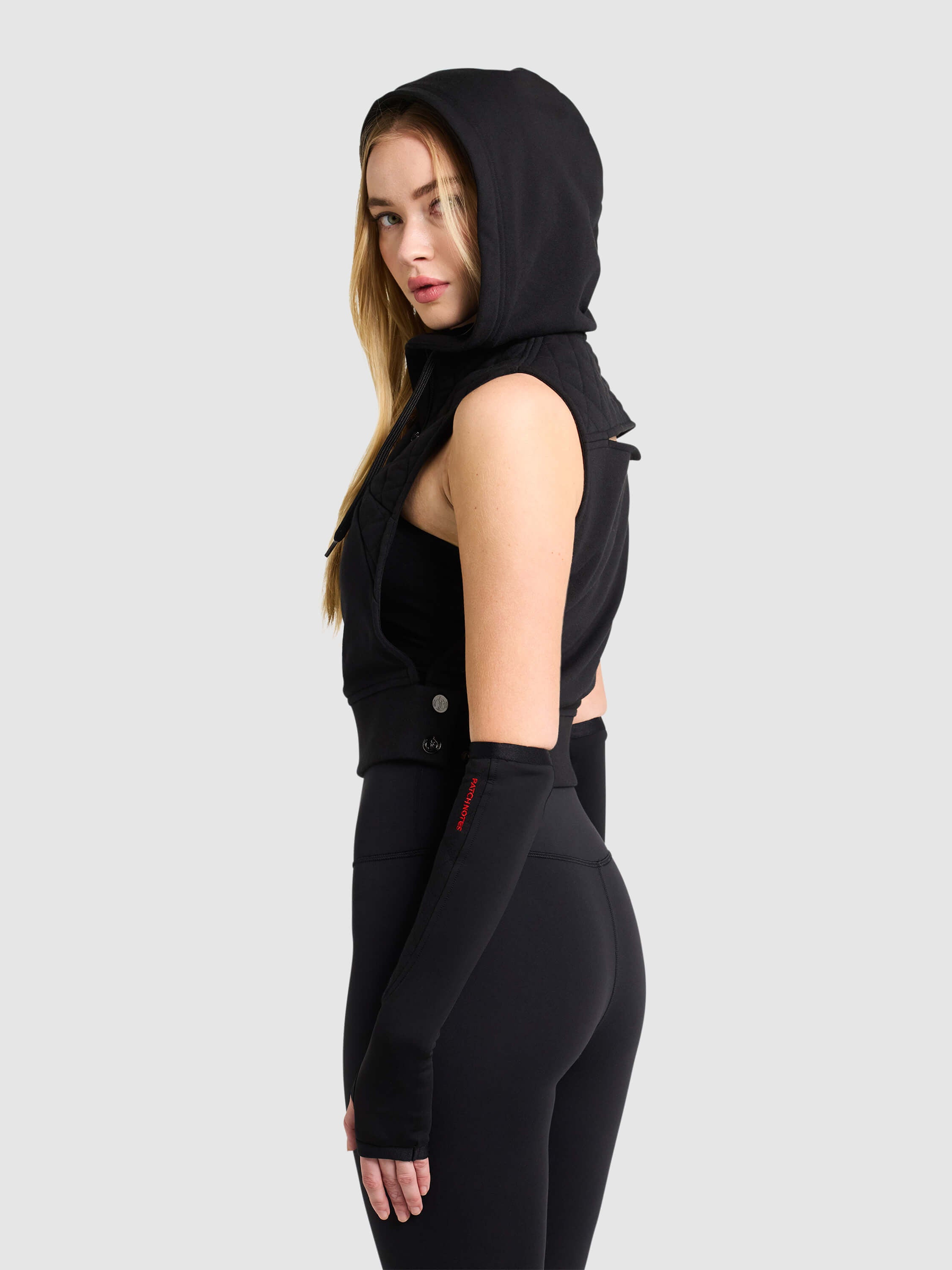 Martialist Sleeveless Hoodie - Black - Patch Notes Apparel