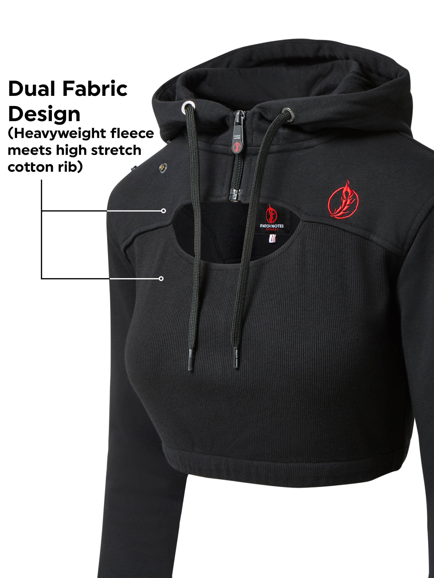 Rogue Cropped Hoodie