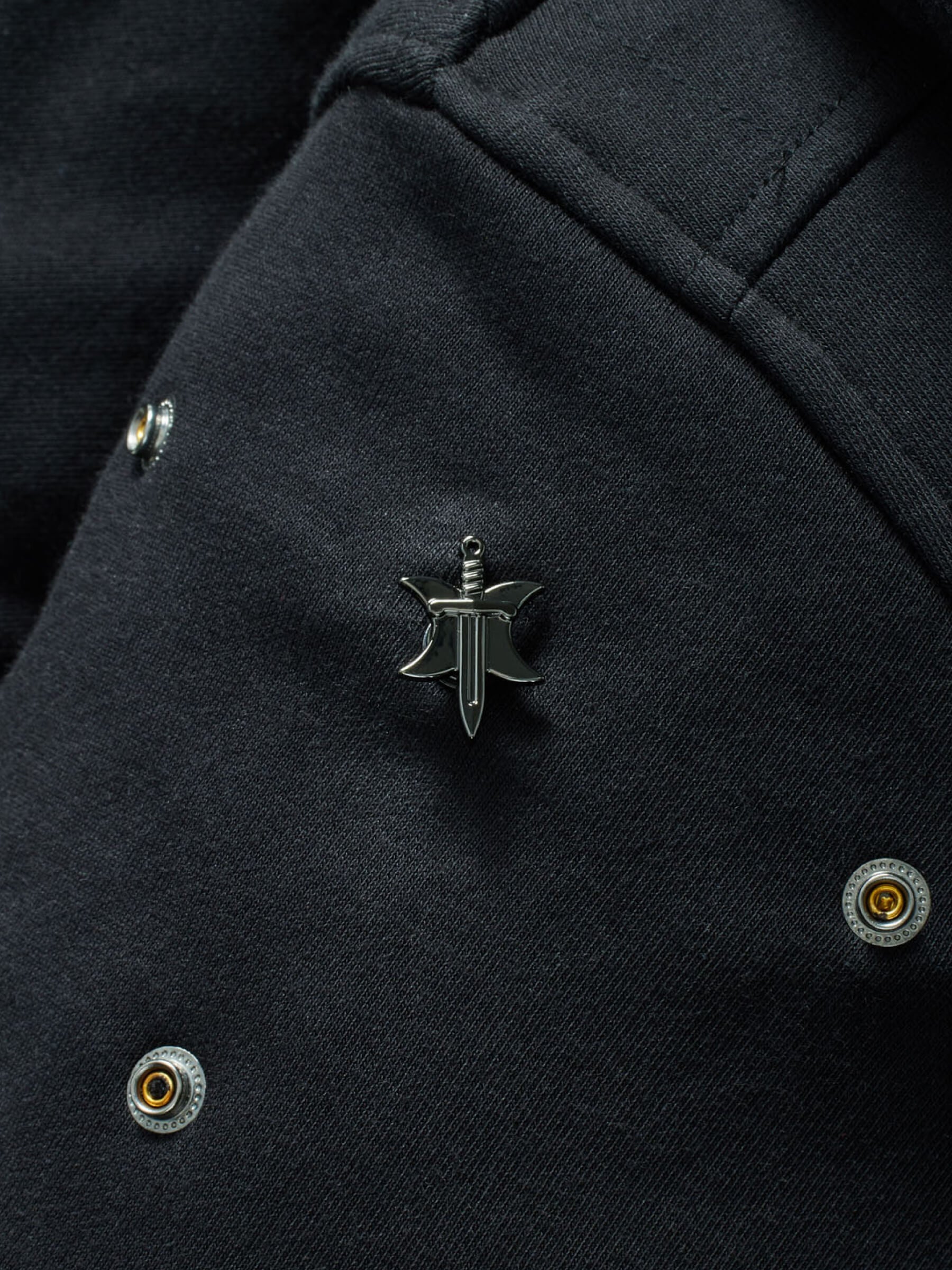 Night Blade RPG Snap from Patch Notes Apparel in Gunmetal Silver