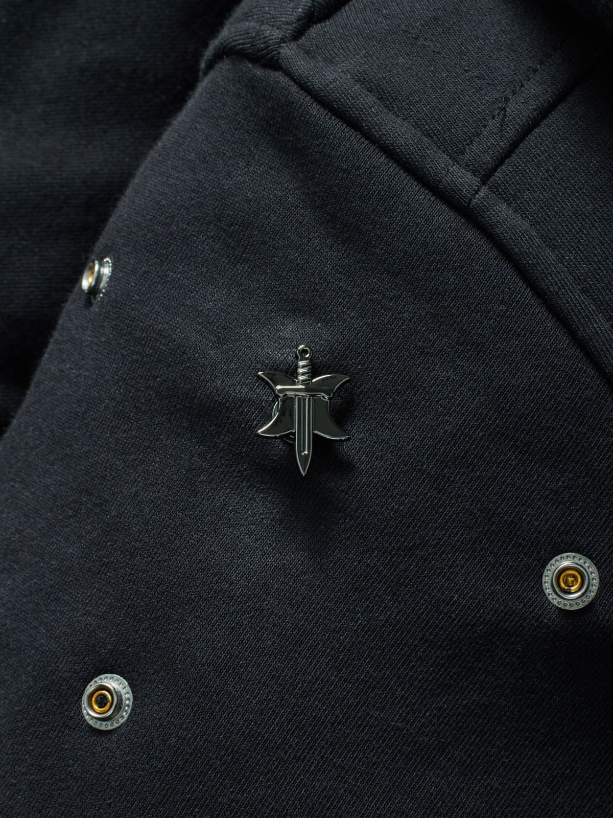 Night Blade RPG Snap from Patch Notes Apparel in Gunmetal Silver