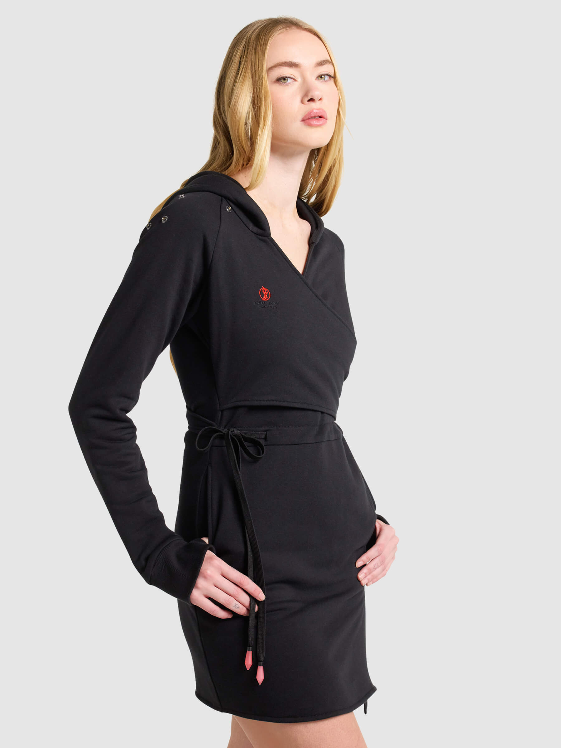 Sorceress Hoodie Dress | Patch Notes Apparel Black / 5XL Sorceress Hoodie Dress | Patch Notes Apparel Black / 5XL