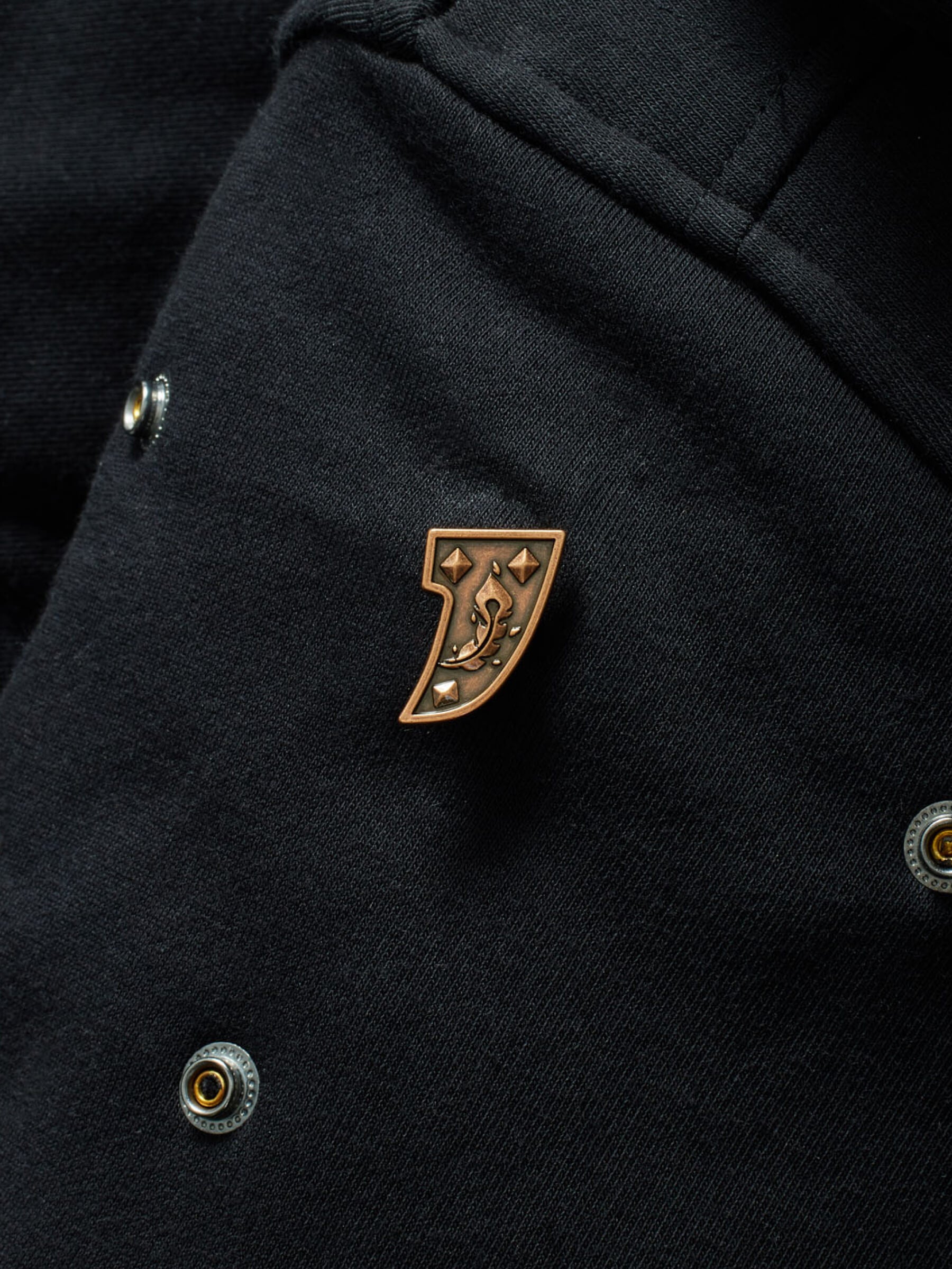 Studded Phoenix Plate RPG Snap from Patch Notes Apparel in Ancient Copper