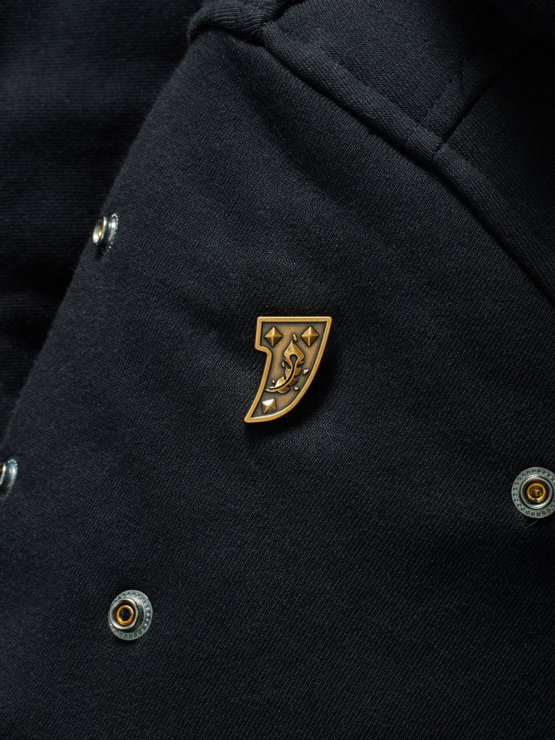 Studded Phoenix Plate RPG Snap from Patch Notes Apparel in Ancient Gold