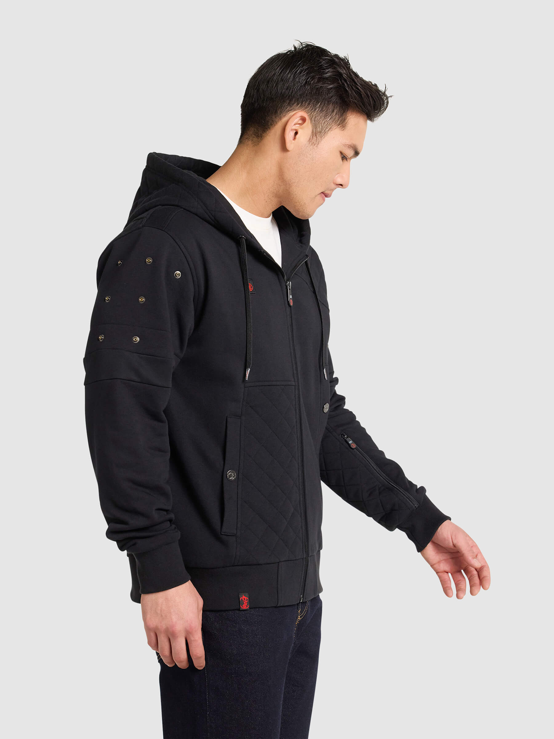Archer Full Zip Hoodie | Premium RPG Streetwear | Patch Notes Apparel