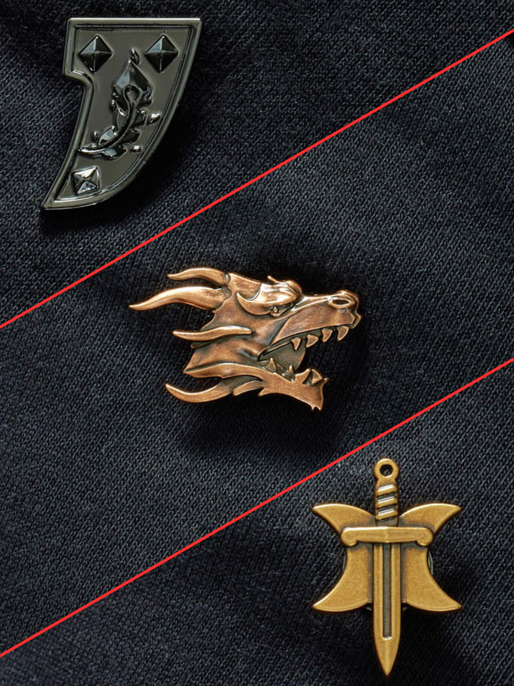Dragon Rider Emblem Set