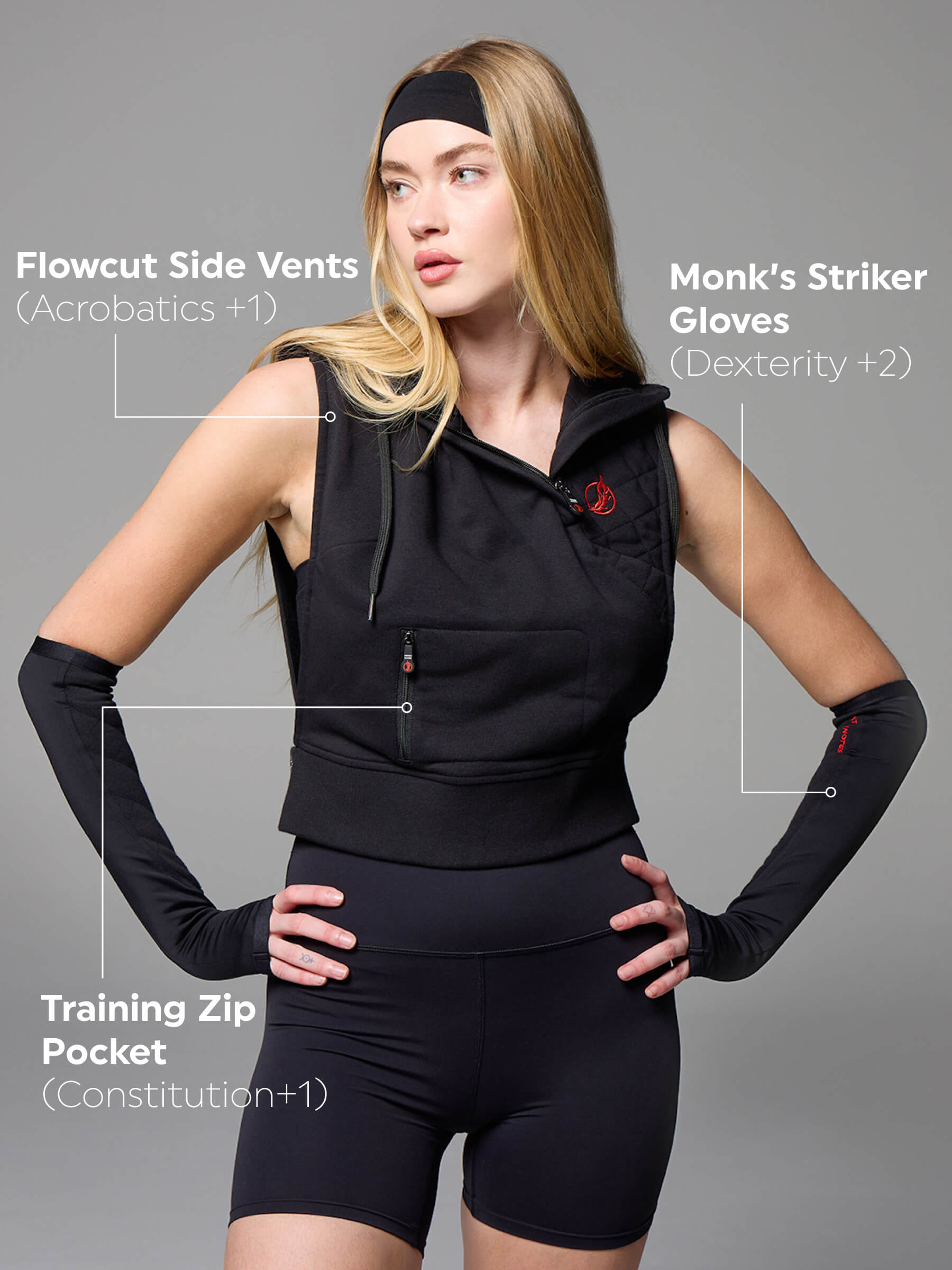 Martialist Hoodie & Sleeve Gloves