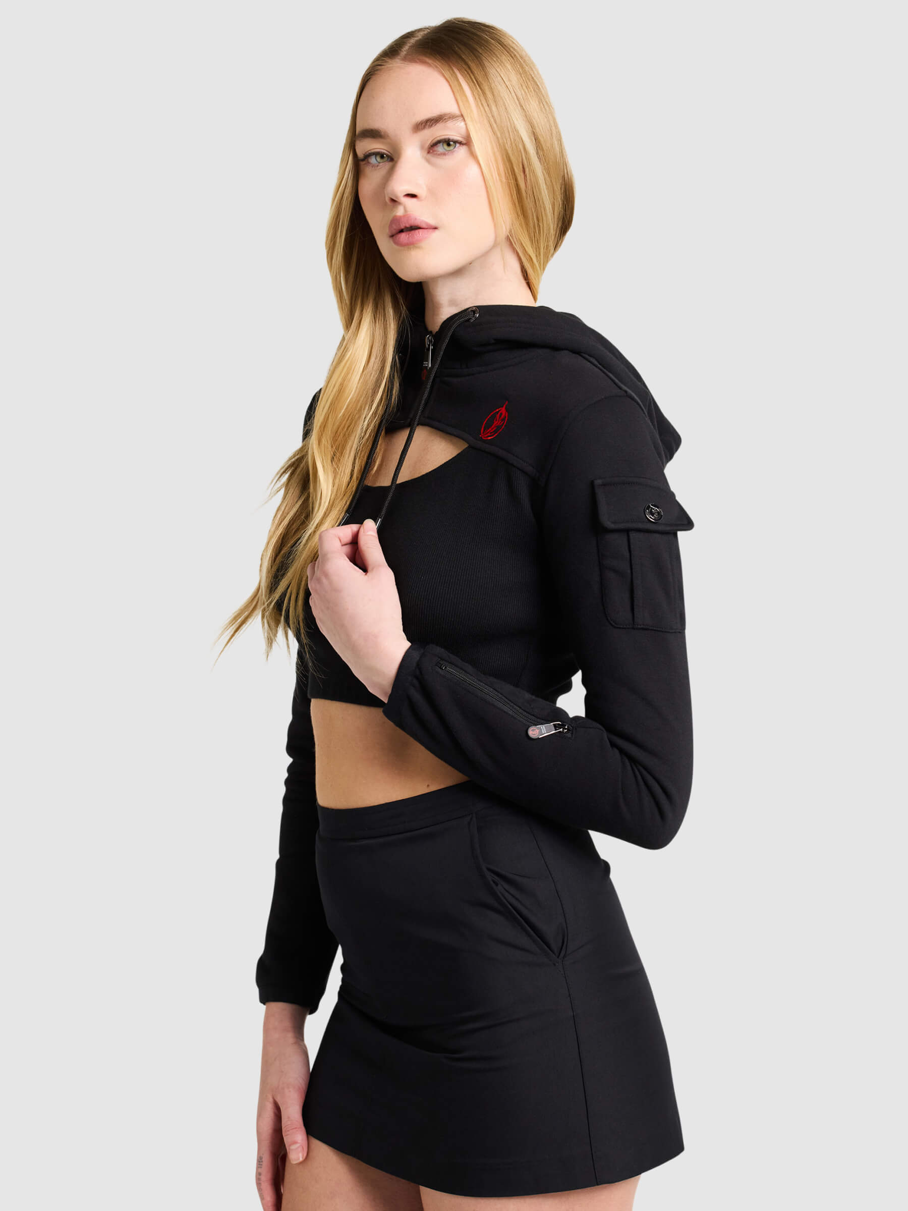 Rogue Cropped Hoodie