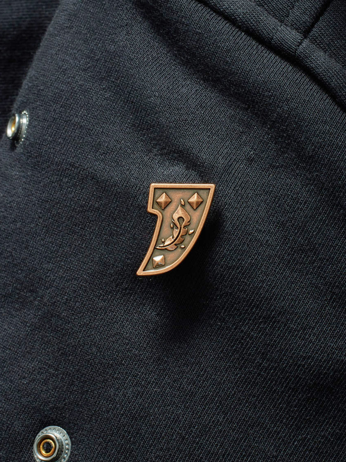 Studded Phoenix Plate RPG Snap from Patch Notes Apparel in Ancient Copper