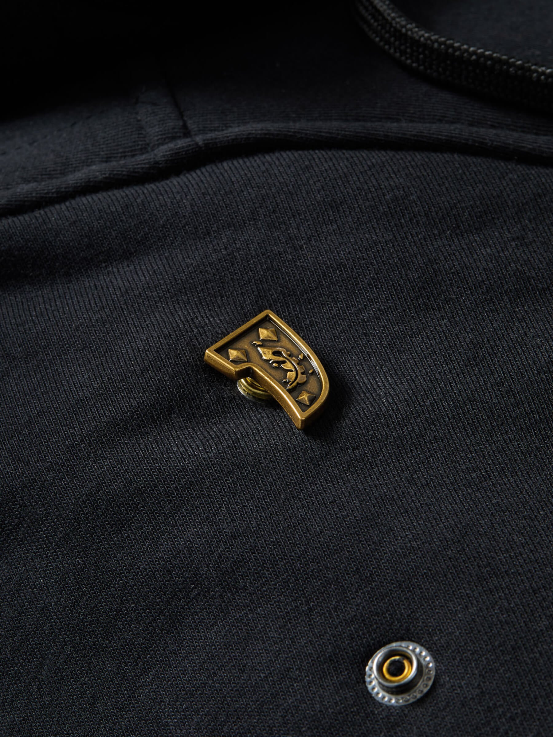 Studded Phoenix Plate RPG Snap from Patch Notes Apparel in Ancient Gold